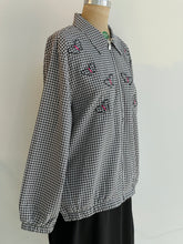 Load image into Gallery viewer, 90s Gingham Butterfly Zip-Up
