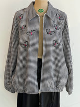 Load image into Gallery viewer, 90s Gingham Butterfly Zip-Up
