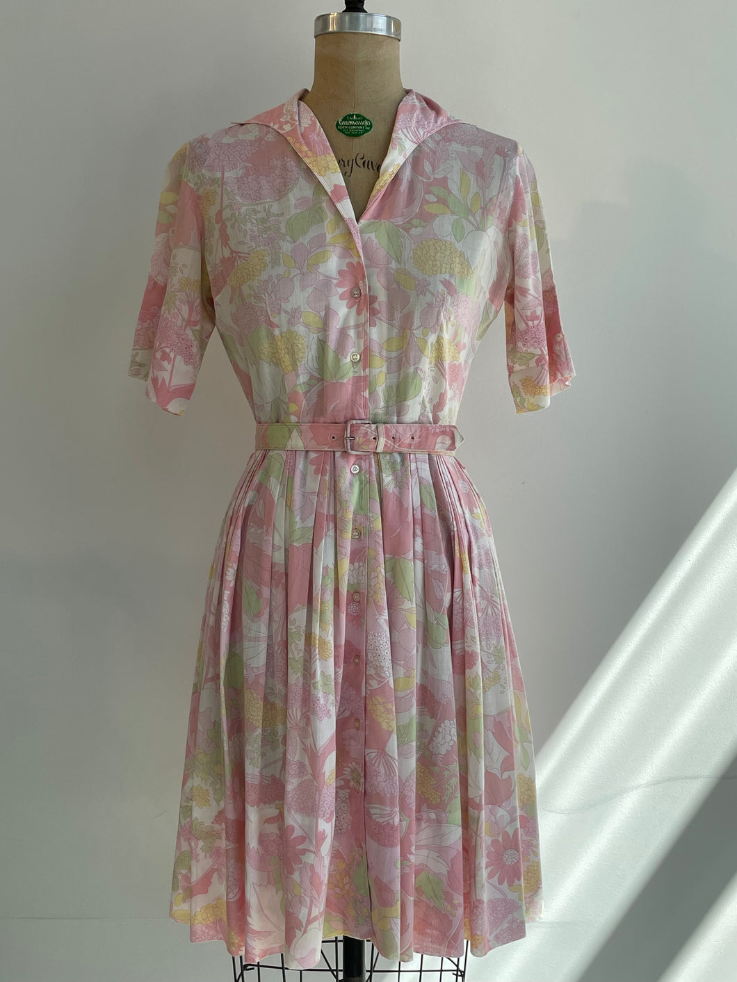 60s Floral Dress w/ Belt