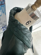 Load image into Gallery viewer, Vintage Green Leather Jacket
