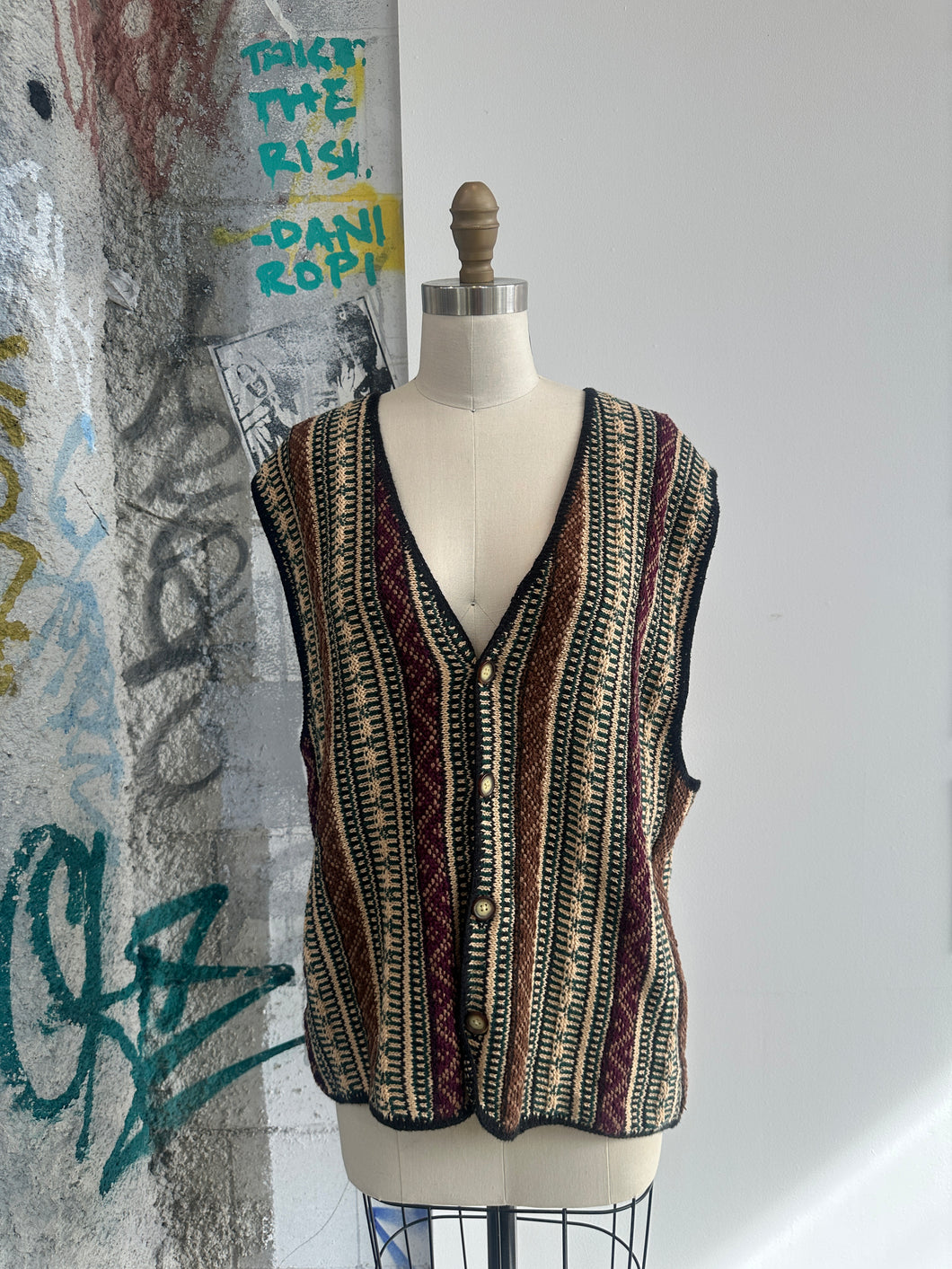 Vintage Knitted Sweater Vest