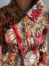 Load image into Gallery viewer, Pleated Floral Bell Sleeve Blouse
