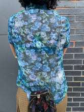 Load image into Gallery viewer, 90s Era Sheer Floral Blouse
