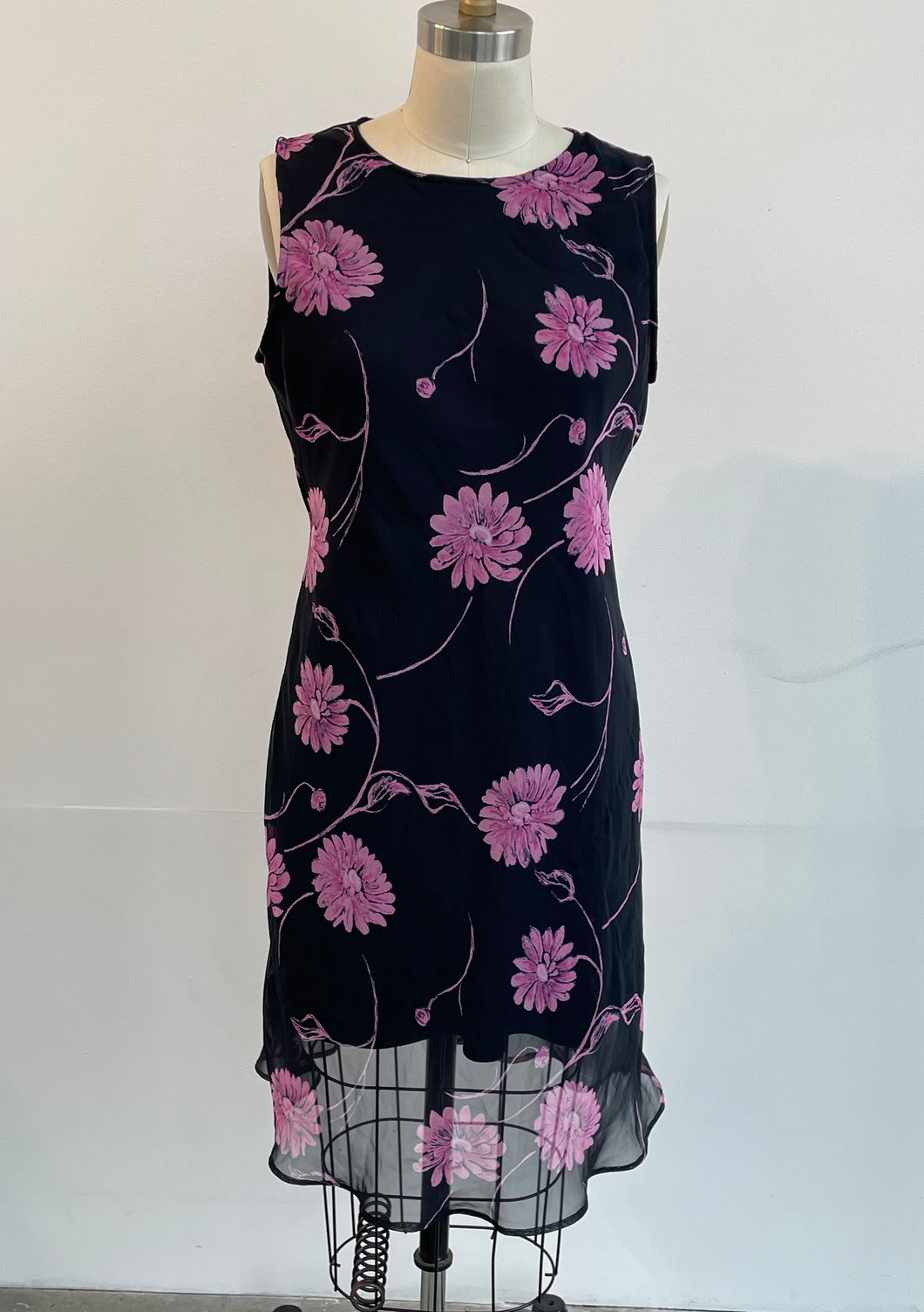 90s Floral Midi Dress