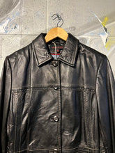 Load image into Gallery viewer, 1990s Topstitch Lambskin Leather Jacket
