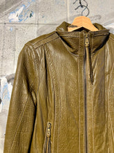 Load image into Gallery viewer, Marc New York Olive Lambskin Jacket
