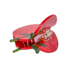 Load image into Gallery viewer, Midi Tomato Hair Claw Clip
