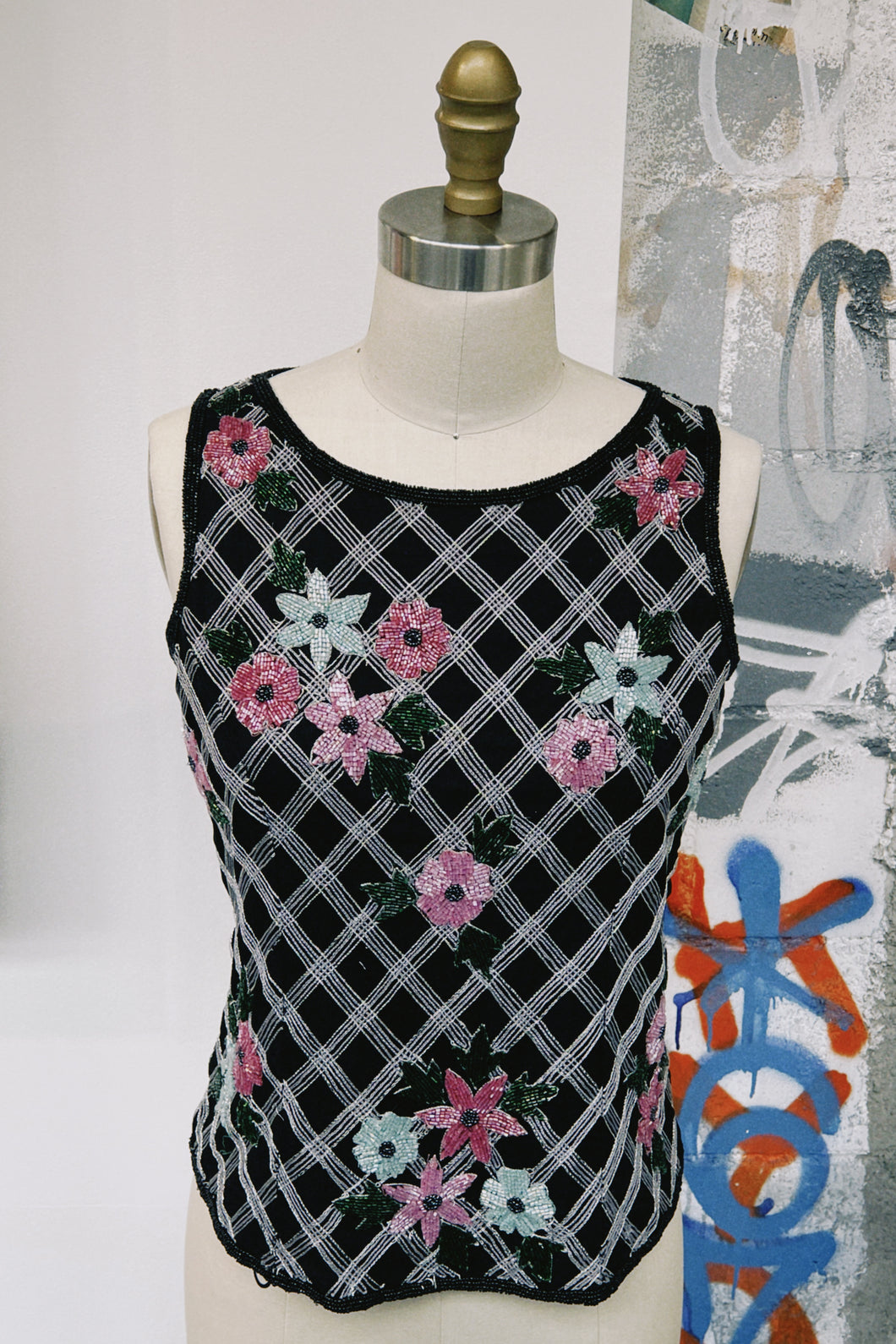 Beaded/Embroidered Silk Blouse