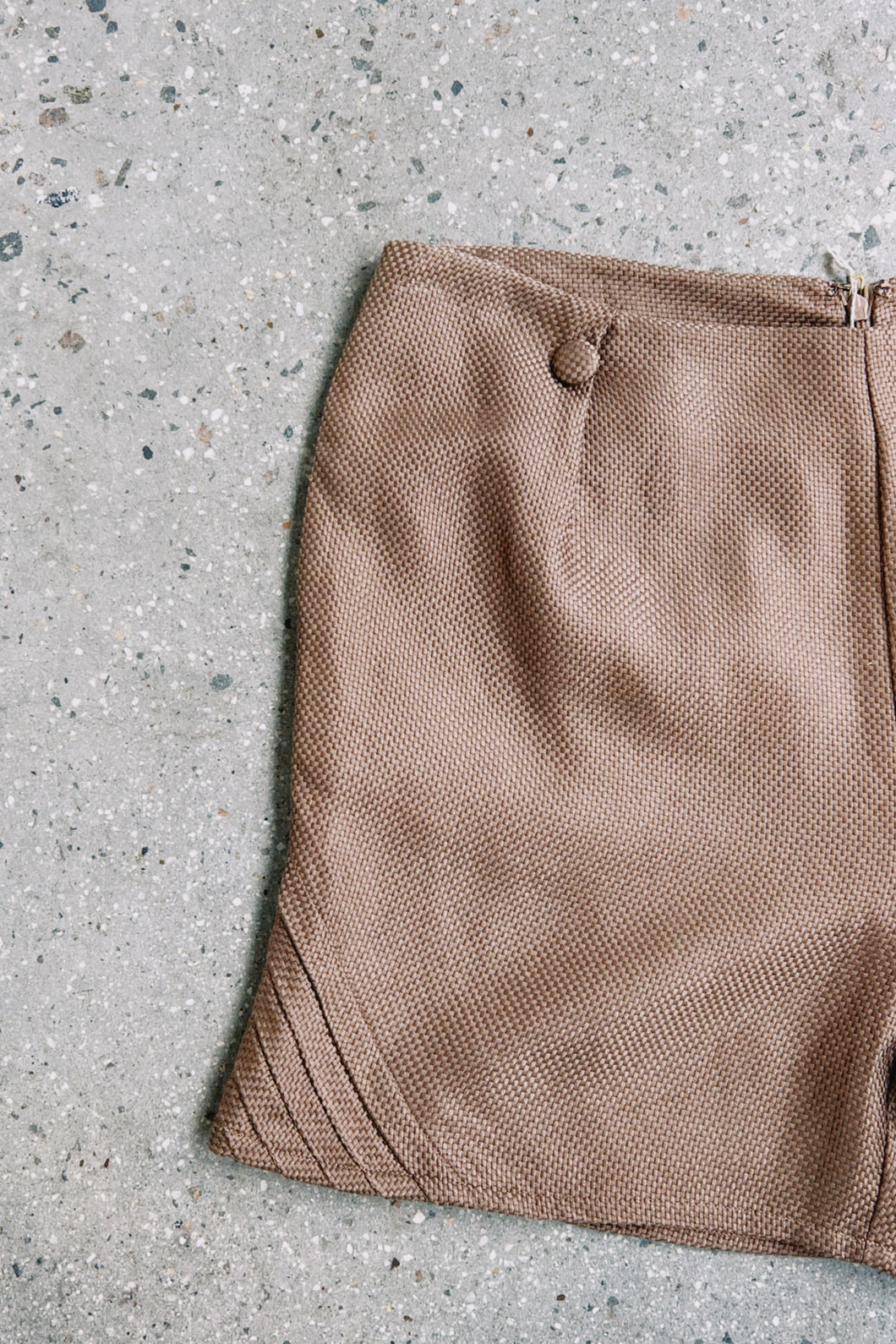 00s Silk Pleated Shorts