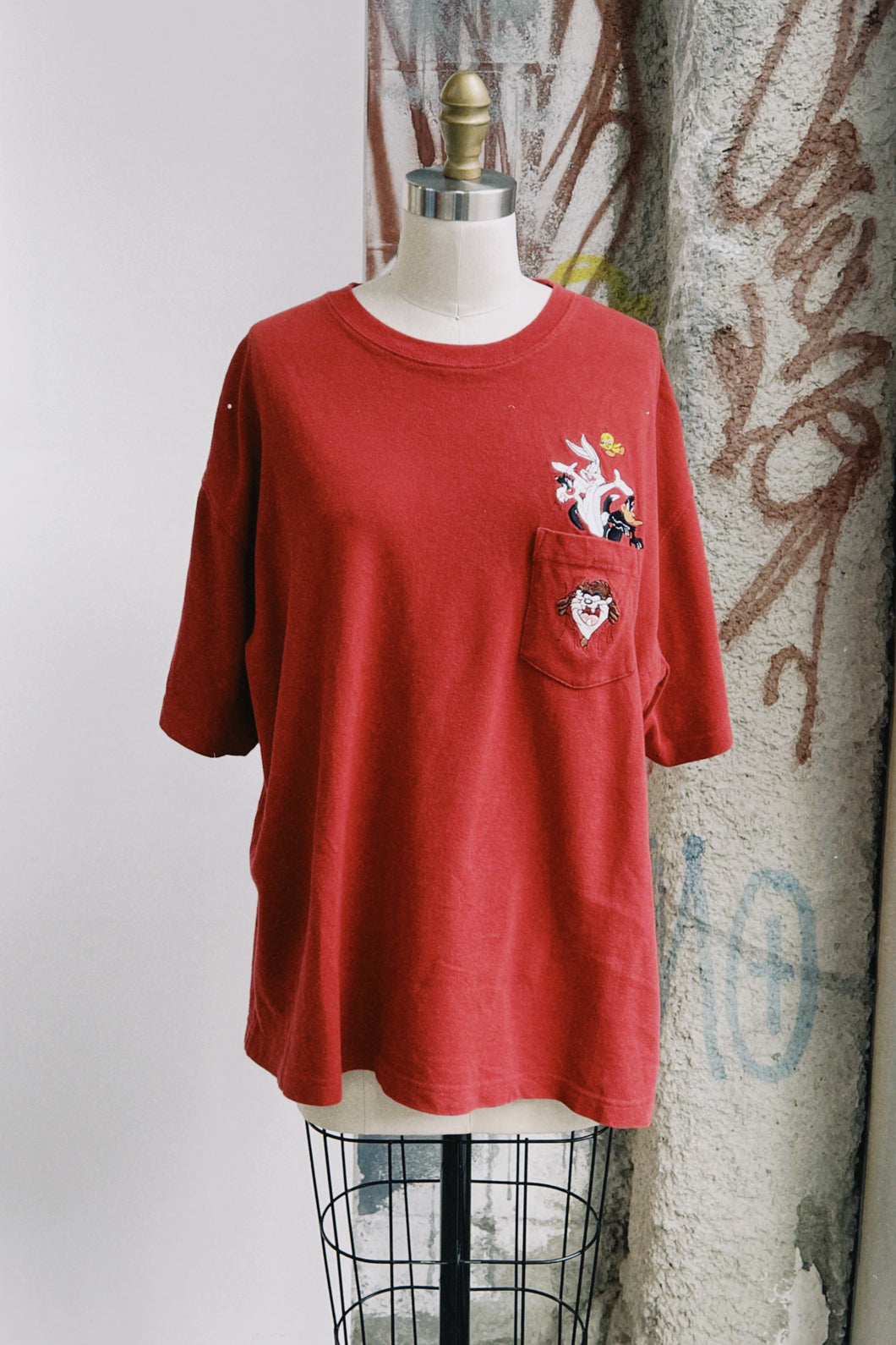 Looney Tunes Pocket Tee Polo Material