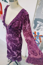 Load image into Gallery viewer, Velvet Purple Midi Dress
