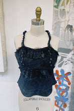 Load image into Gallery viewer, Velvet &amp; Lace Black Beaded Lank
