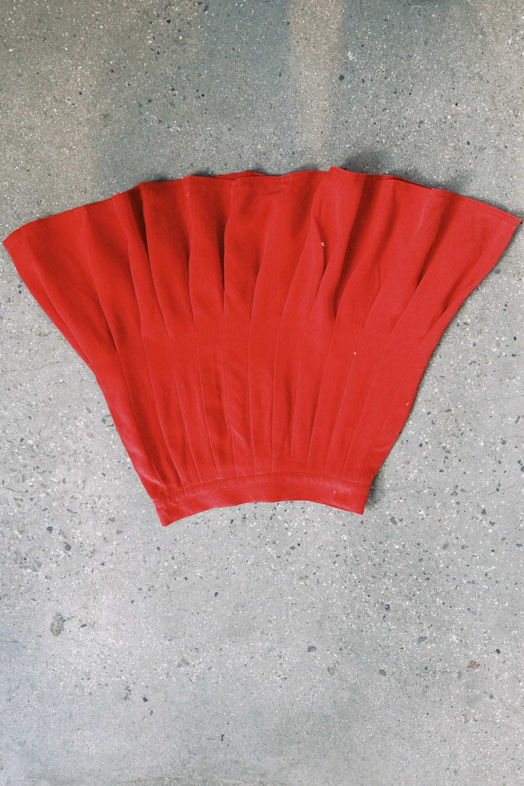 80s Silk Pleated Skirt