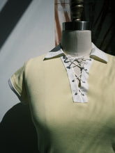 Load image into Gallery viewer, Yellow Tie Up Collared Shirt
