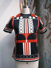 Load image into Gallery viewer, 70s Vintage Art Deco Print Top
