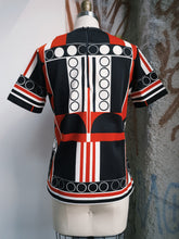 Load image into Gallery viewer, 70s Vintage Art Deco Print Top
