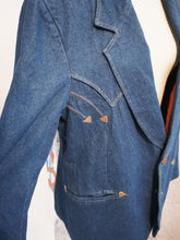 Load image into Gallery viewer, Men Western Denim Blazer
