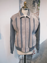 Load image into Gallery viewer, Gray Suede/ Knitted Jacket
