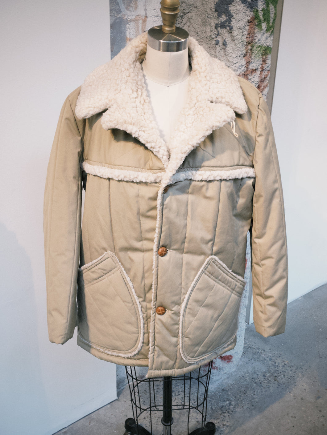 80s Shearling Puffer Coat