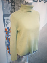 Load image into Gallery viewer, Light Green Turtleneck Sweater
