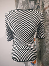 Load image into Gallery viewer, Checkered Knit T-shirt

